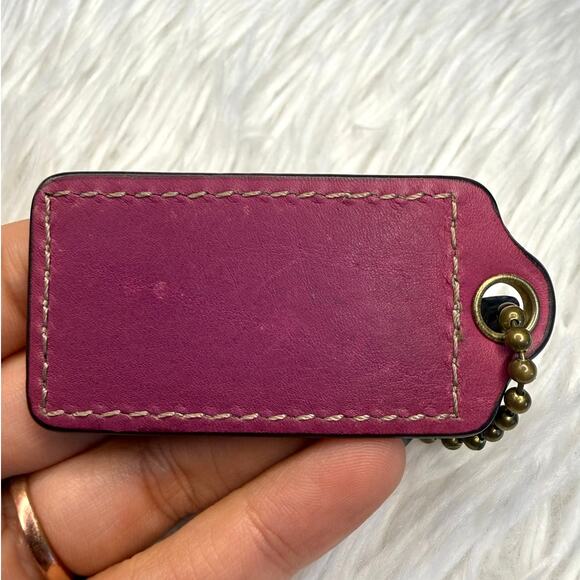 2.5" COACH Fob Bag Charm Hang tag Hangtag - Picture 2 of 2